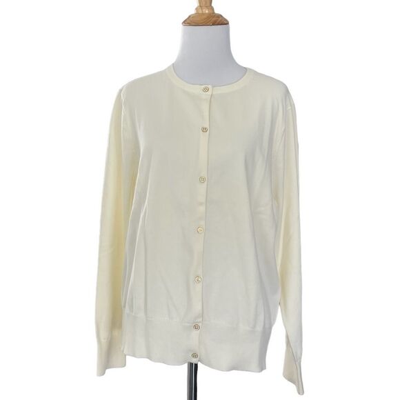 Lands’ End Knit Button down Cardigan - Picture 1 of 5